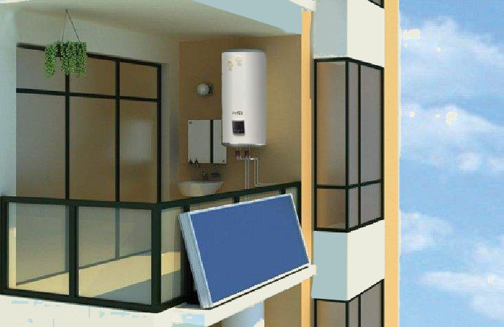 高层安装阳台壁挂式太阳能热水器的几大优势